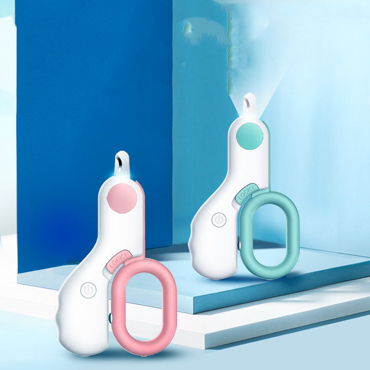 Pet LED Mini Nail Trimmer ABS Grooming Tool