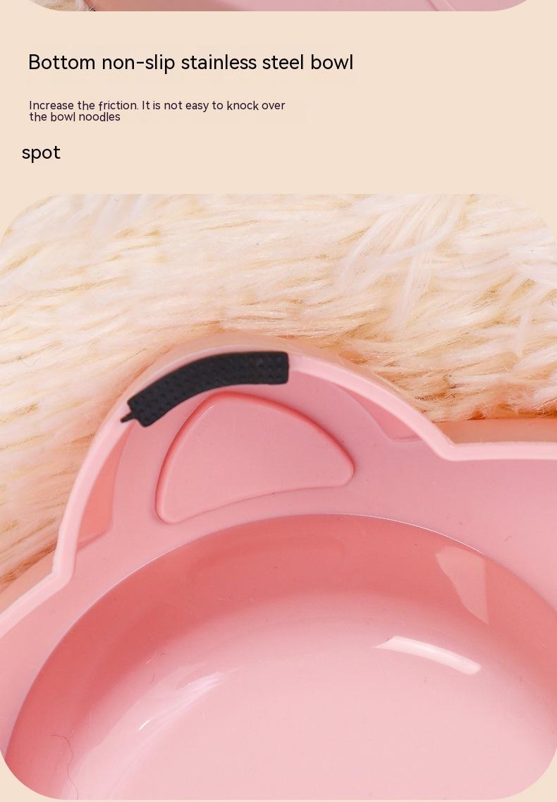 Pet Bowl Drinking Water Feeding Rice Basin Food Dish