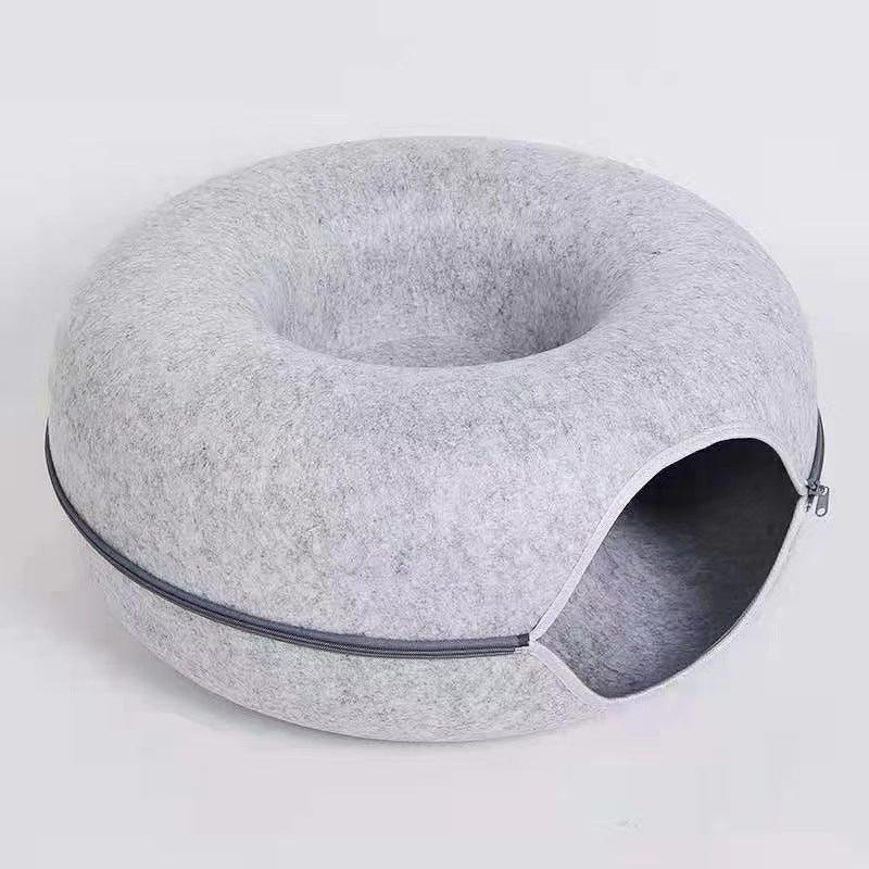 Comfortable Round Pet Tunnel Bed Interactive Toy